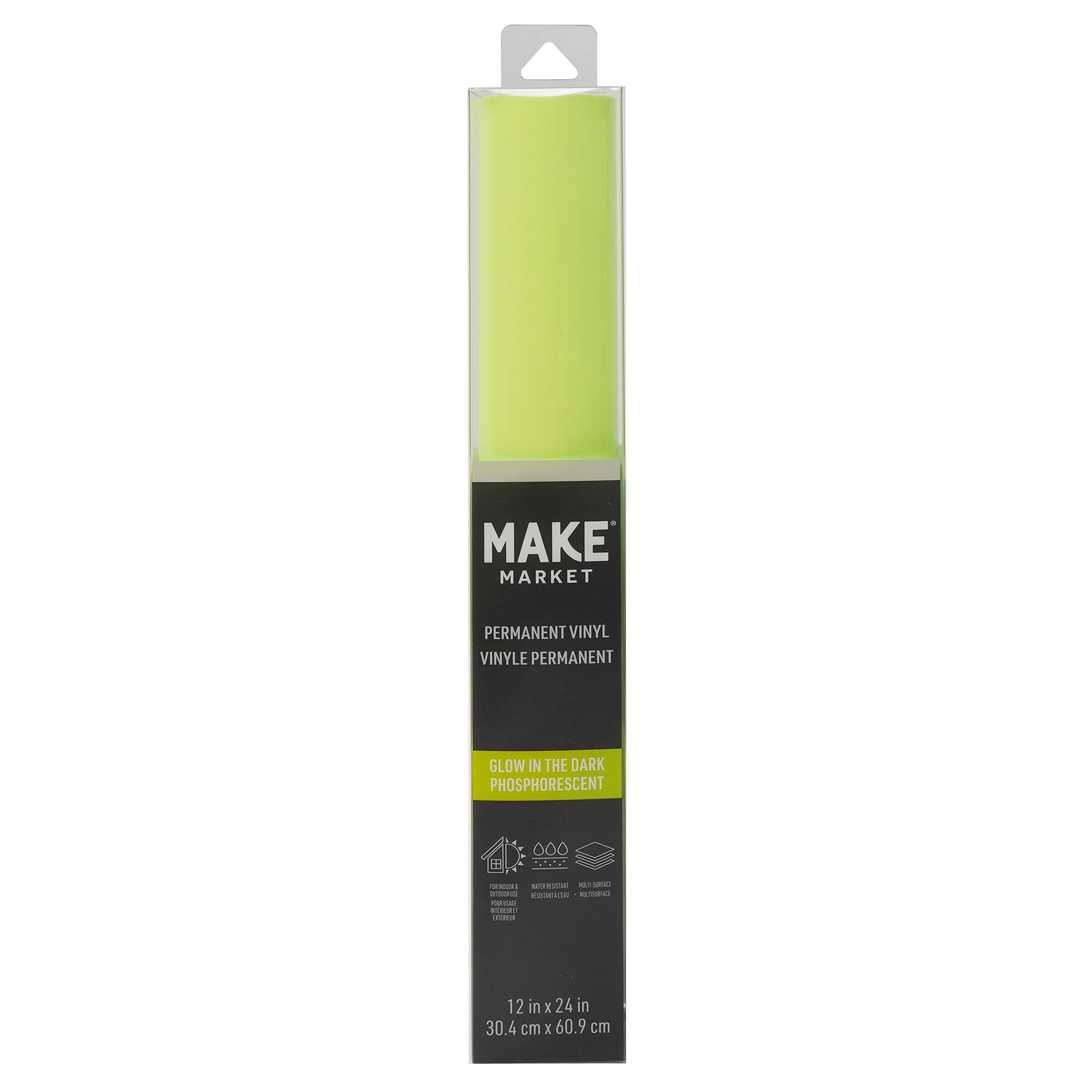 12 Pack: Neon Glow-in-the-Dark Permanent Vinyl by Make Market